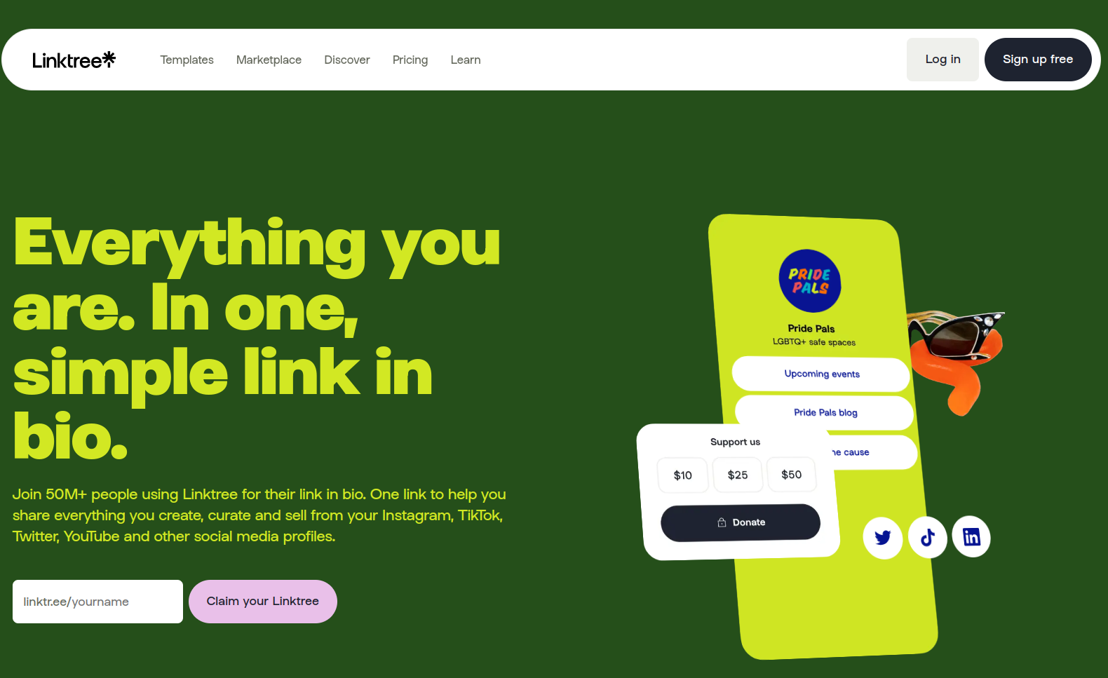 como crear linktree