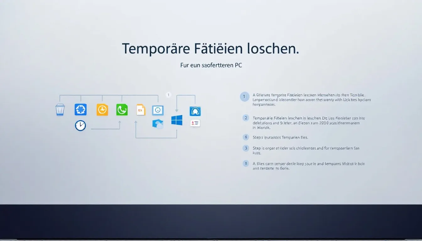 Das Löschen temporärer Dateien kann helfen, wenn der PC langsam ist.