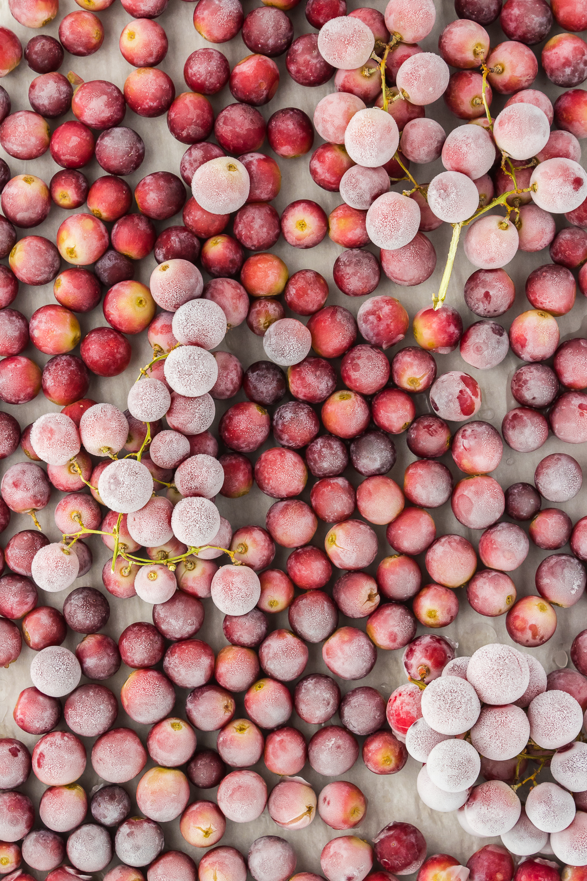 frozen red grapes