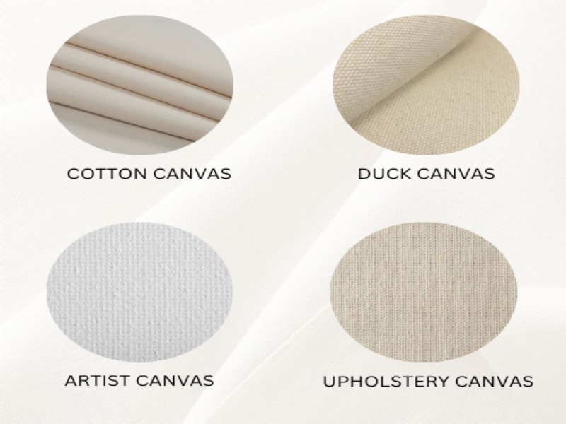 Types of canvas fabrics