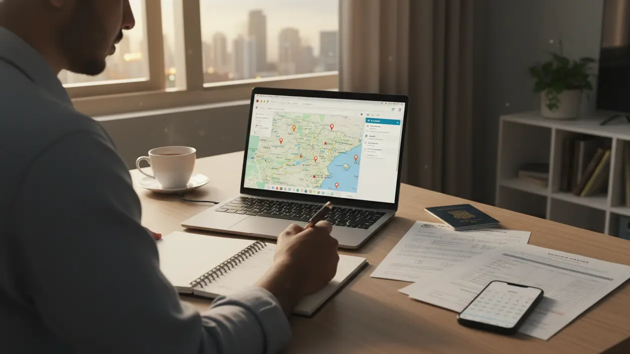 Mapping your journey from India to Spain with dummy ticket