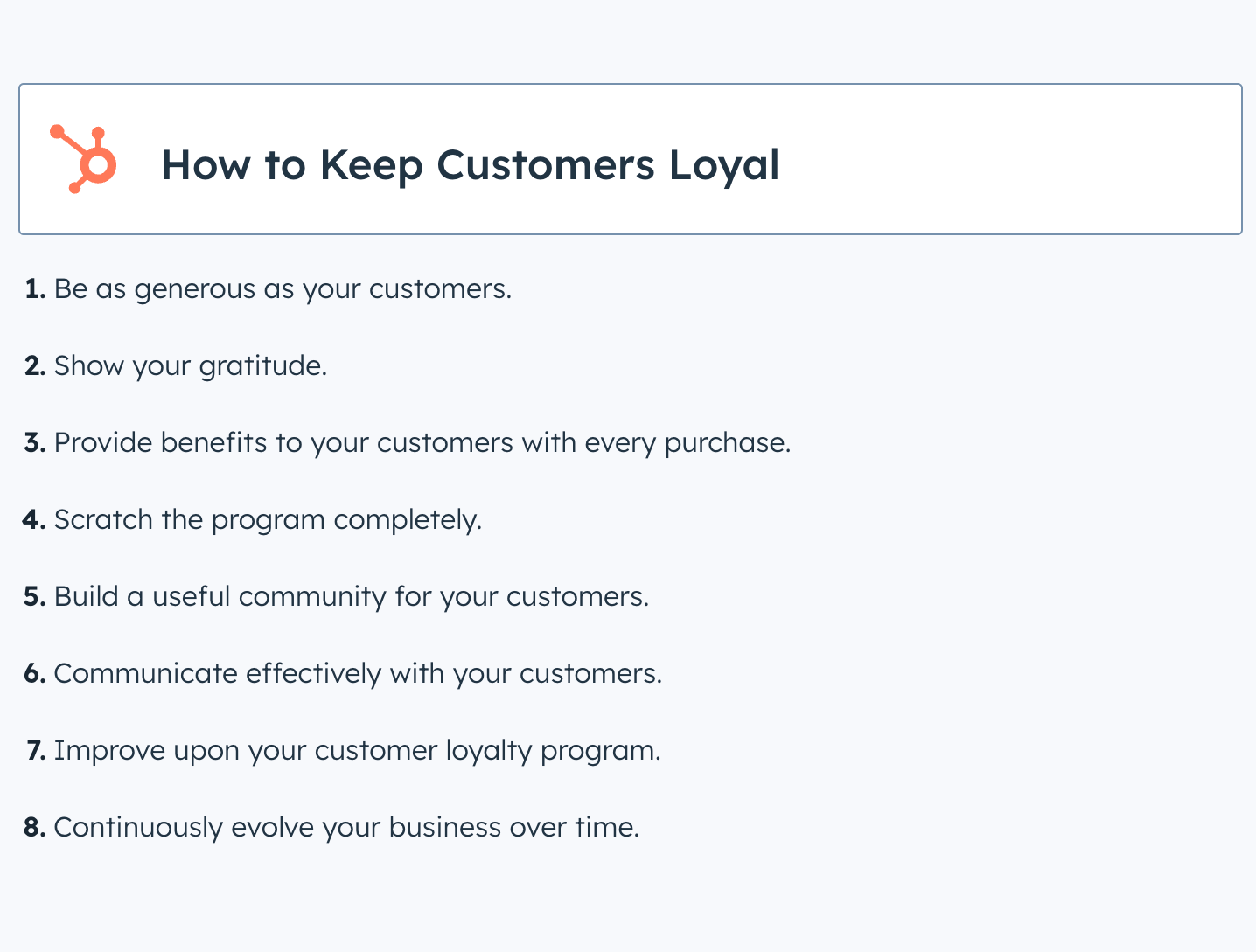 how to keep customers loyal