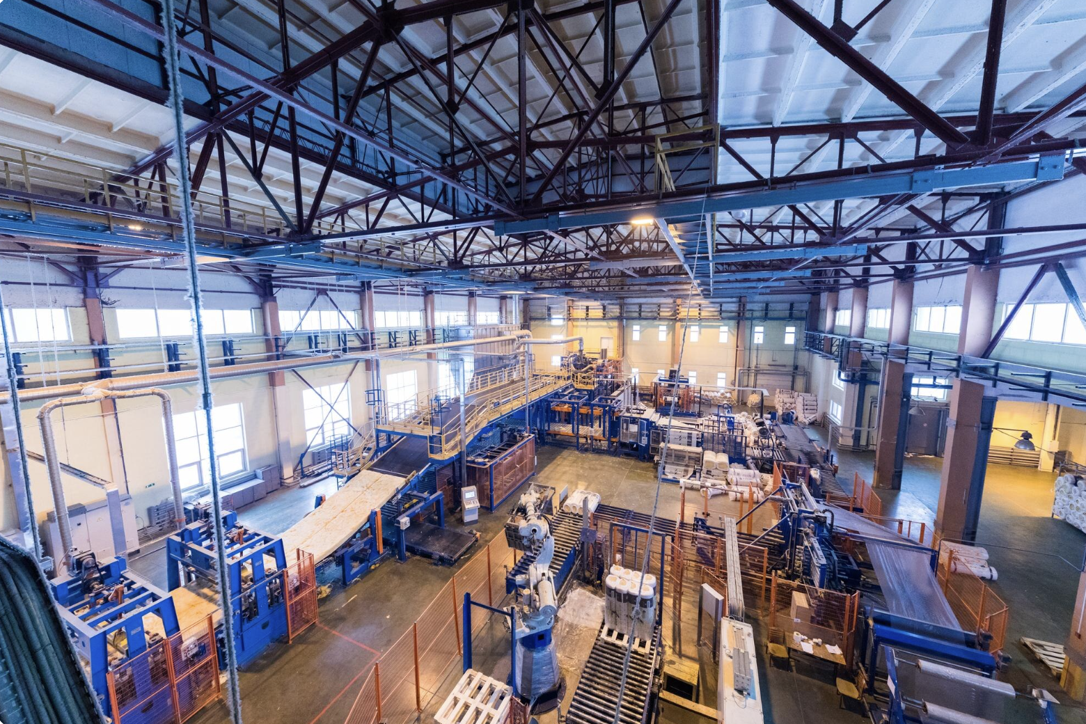 Inside a factory