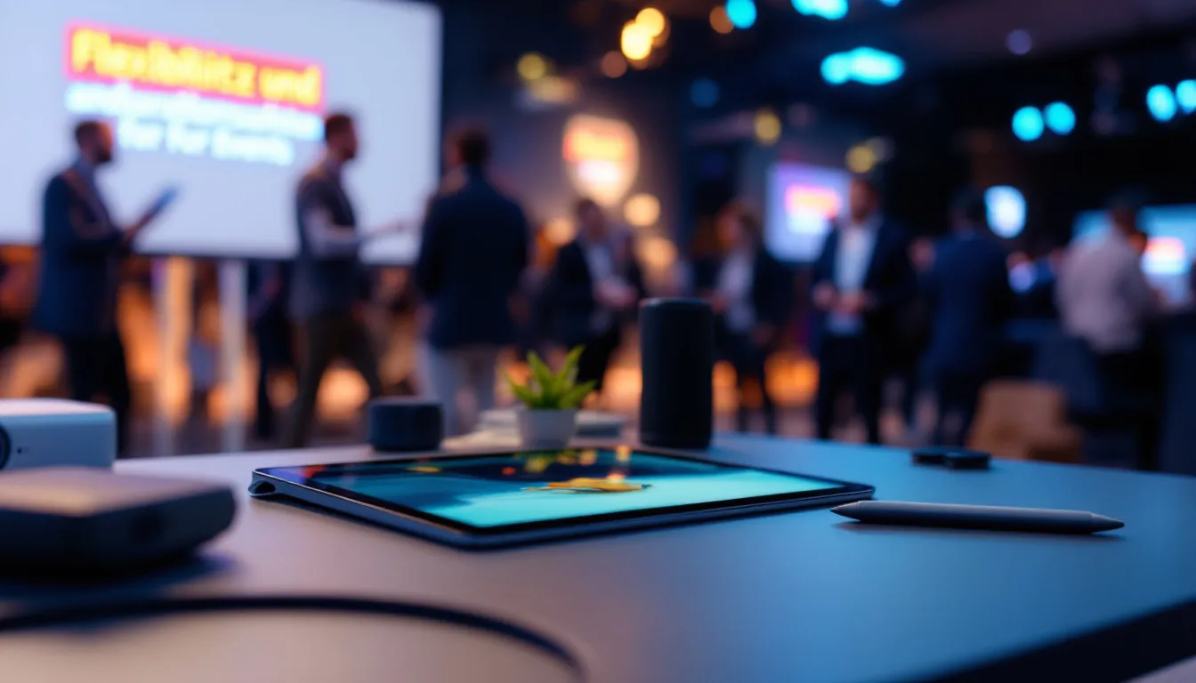 Flexibilität und Anpassungsfähigkeit von Tablets für Events, warum tablets für ihre events mieten.