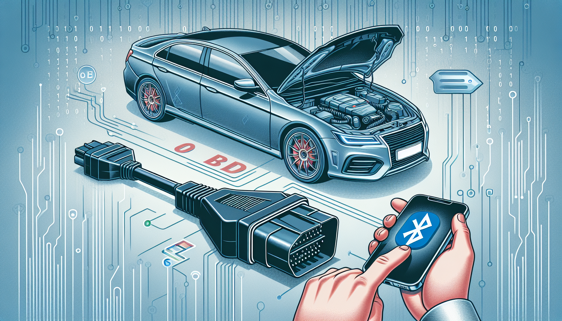 Connecting Carly adapter to OBD port