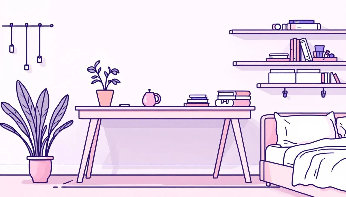 An organized space after an initial cleanup, showcasing a clutter-free environment.