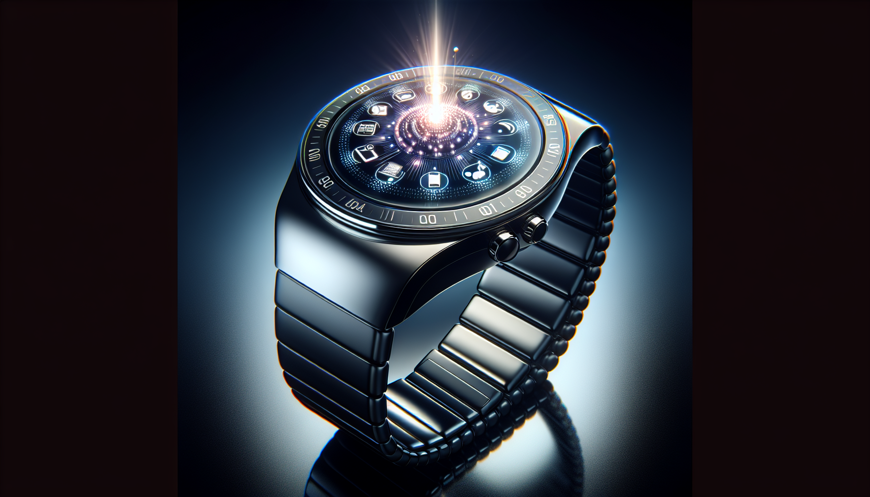 Illustratie van een smartwatch met Multisim van KPN