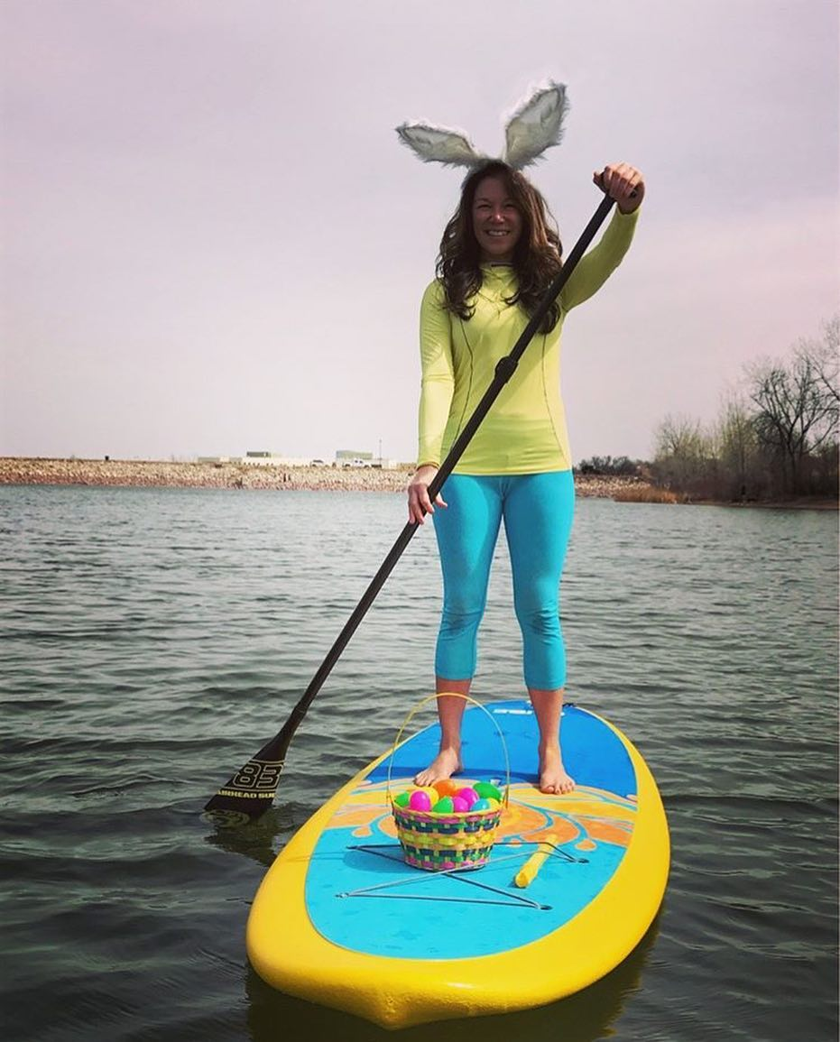 inflatable stand up paddle boards and a solid paddle board