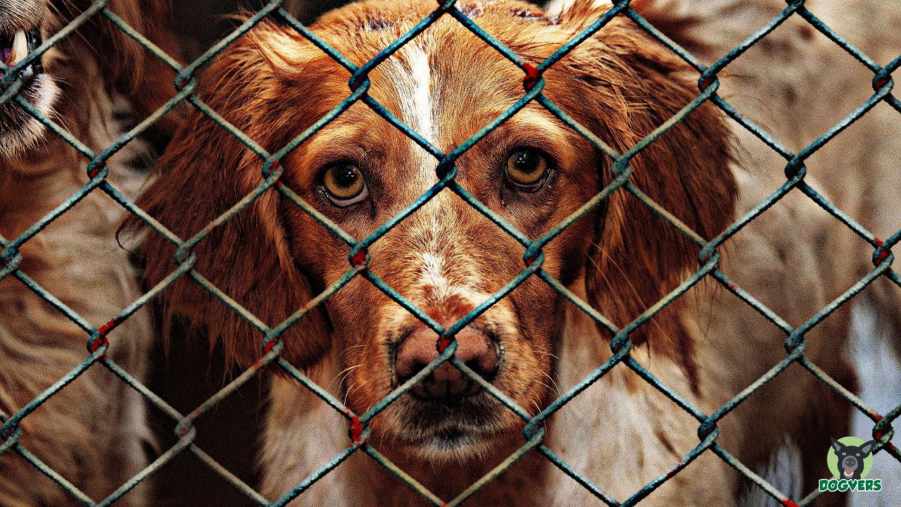 Tierschutzverein Tierheim Hund hinter Maschendraht