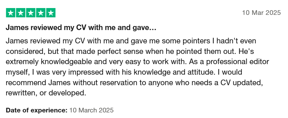 CV Centre Review 