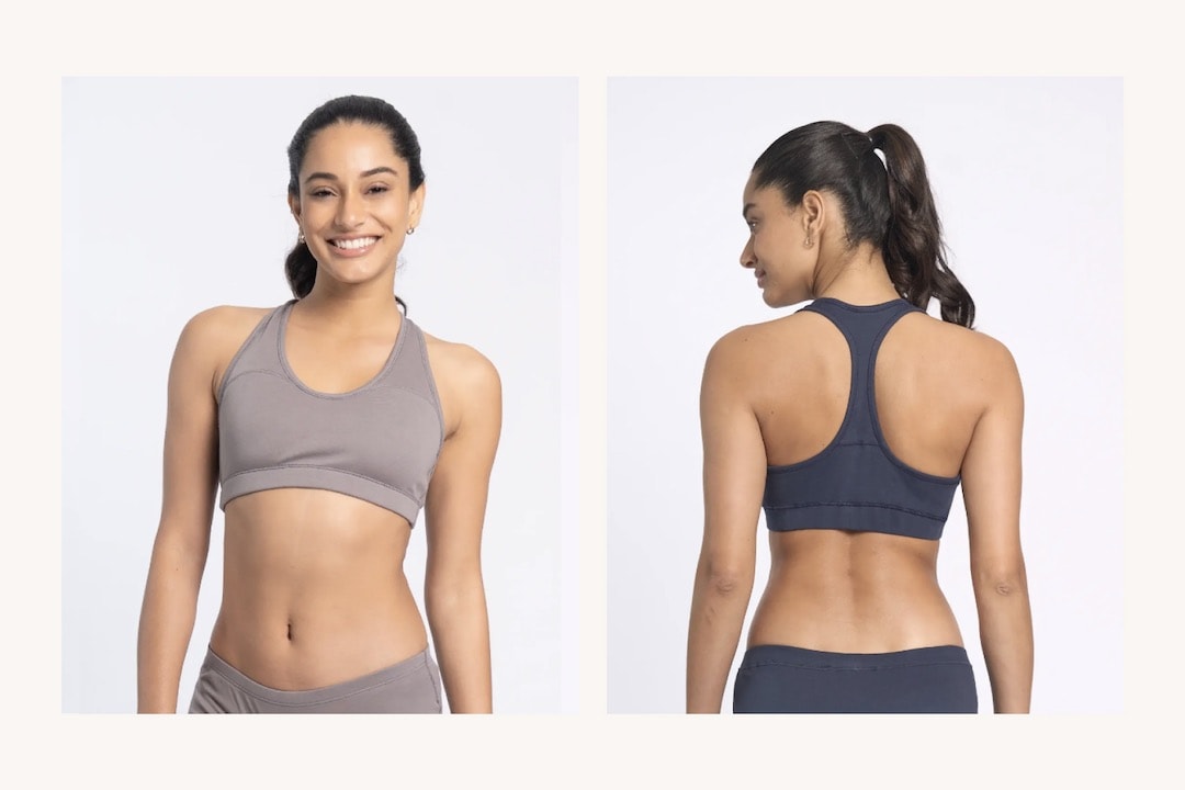 non toxic 100% organic cotton sports bra AYA