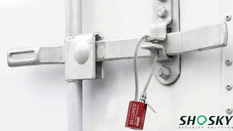 Cable seal applied to a trailer door