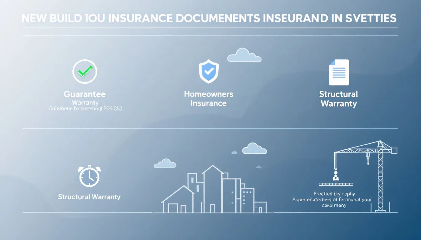 Different types of insurance documents related to new build properties.