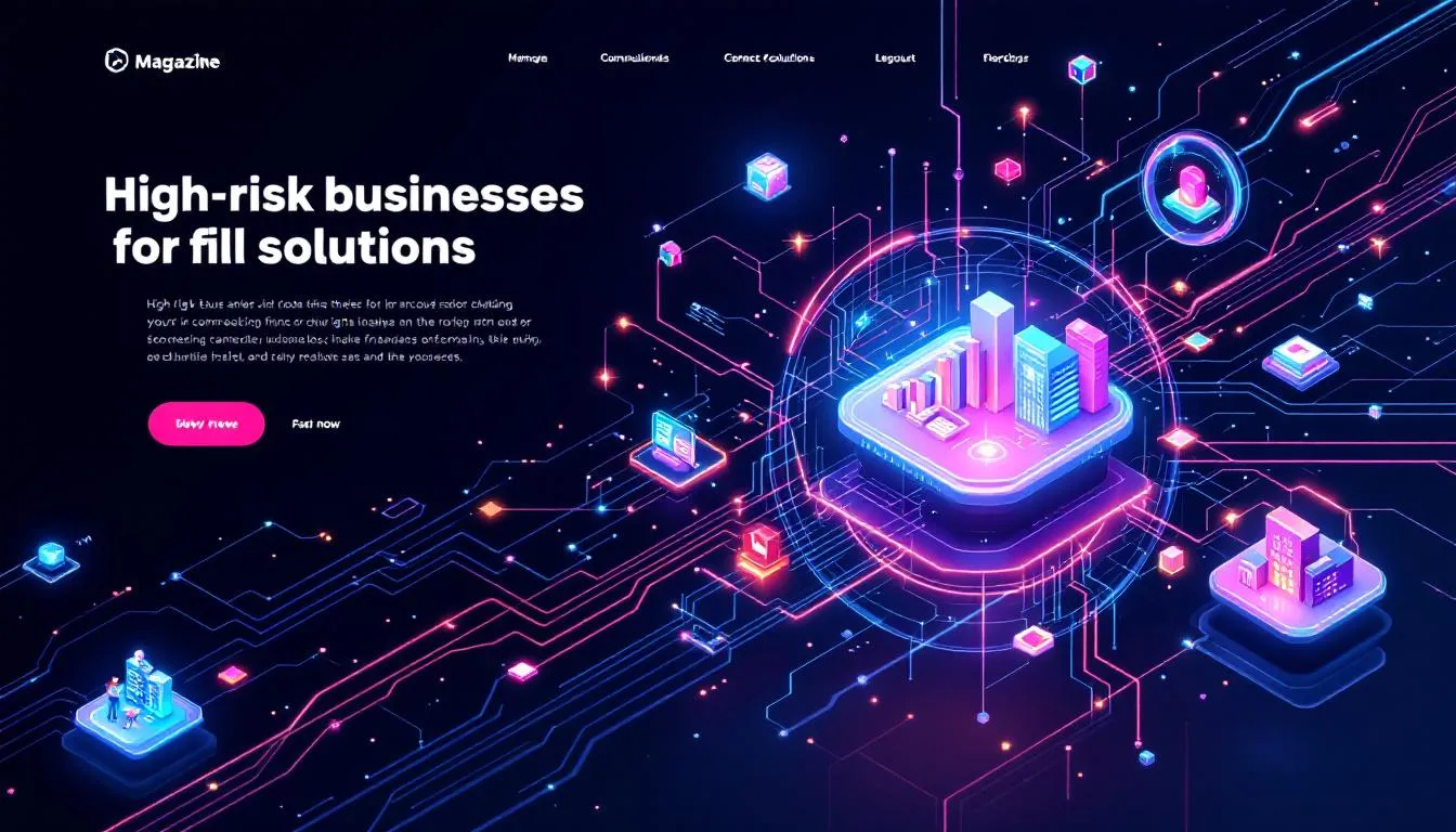 A visual representation of high risk merchant accounts, showcasing various businesses that are considered high risk.