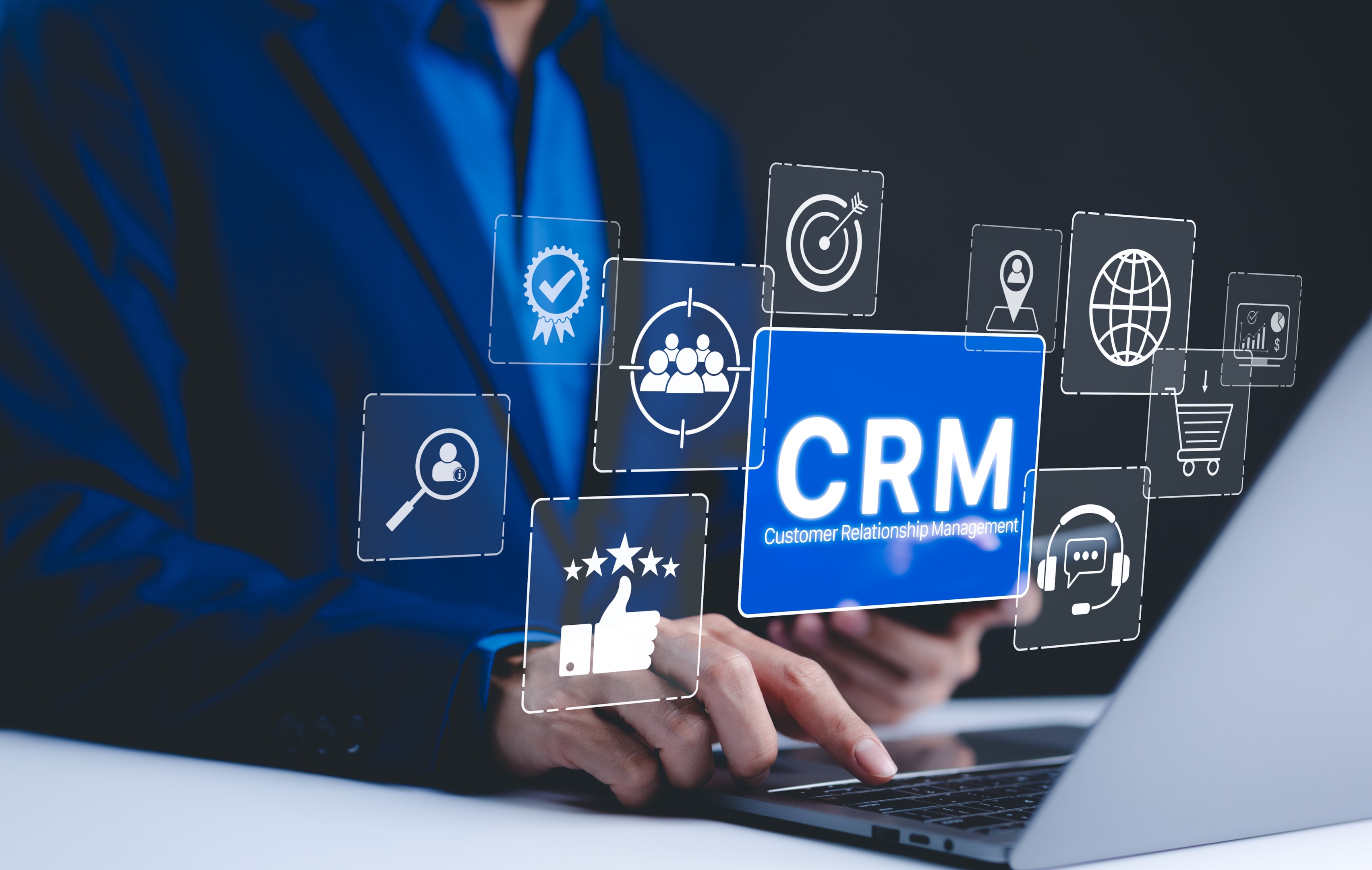 prosty system crm - ikony