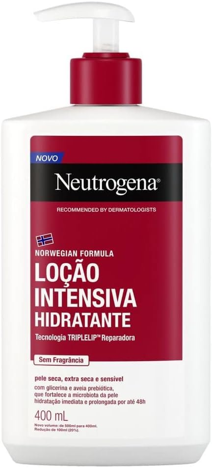 Loção intensiva hidratante da Neutrogena. Fonte da imagem: site oficial da marca. 