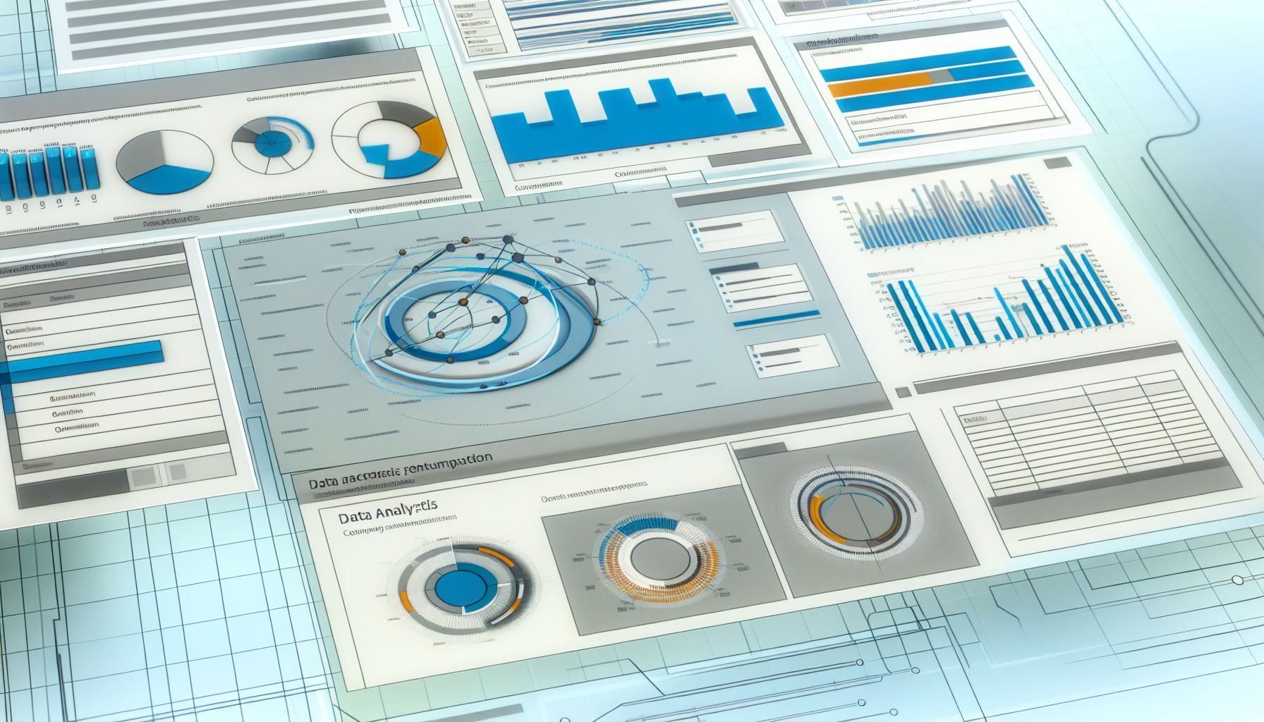 Modern accounts payable automation software interface with data analysis charts