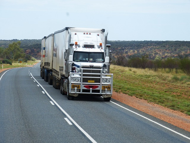 A truck driving on the road; It's important to understand the benefits of a managing a fleet efficiently