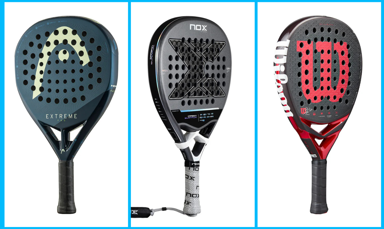 Head, nox and wilson Power Padel Rackets