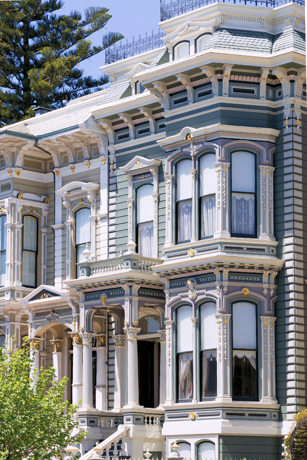 Victorian home and urban row house in San Francisco