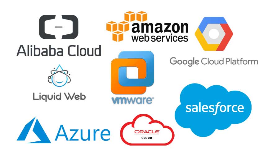 An image represents a collage of cloud providers' logos.