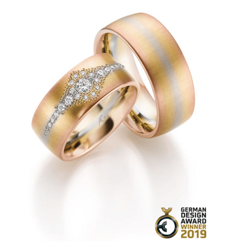 Vestuviniai žiedai su natūraliu aukso perėjimu – MELTING COLOURS kolekcija - fashiongold.lt