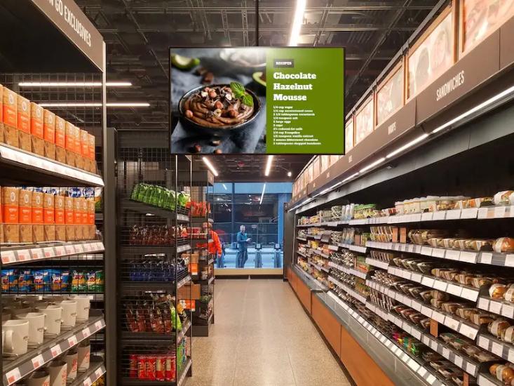 grocery store hanging signs