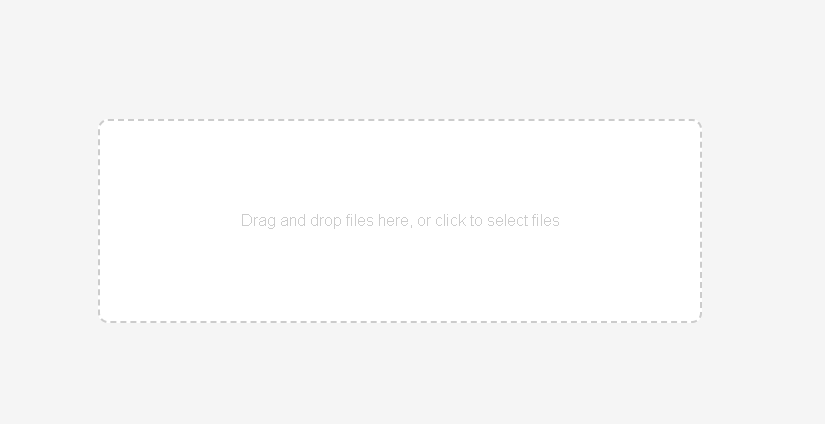 Drag and drop in document upload UI