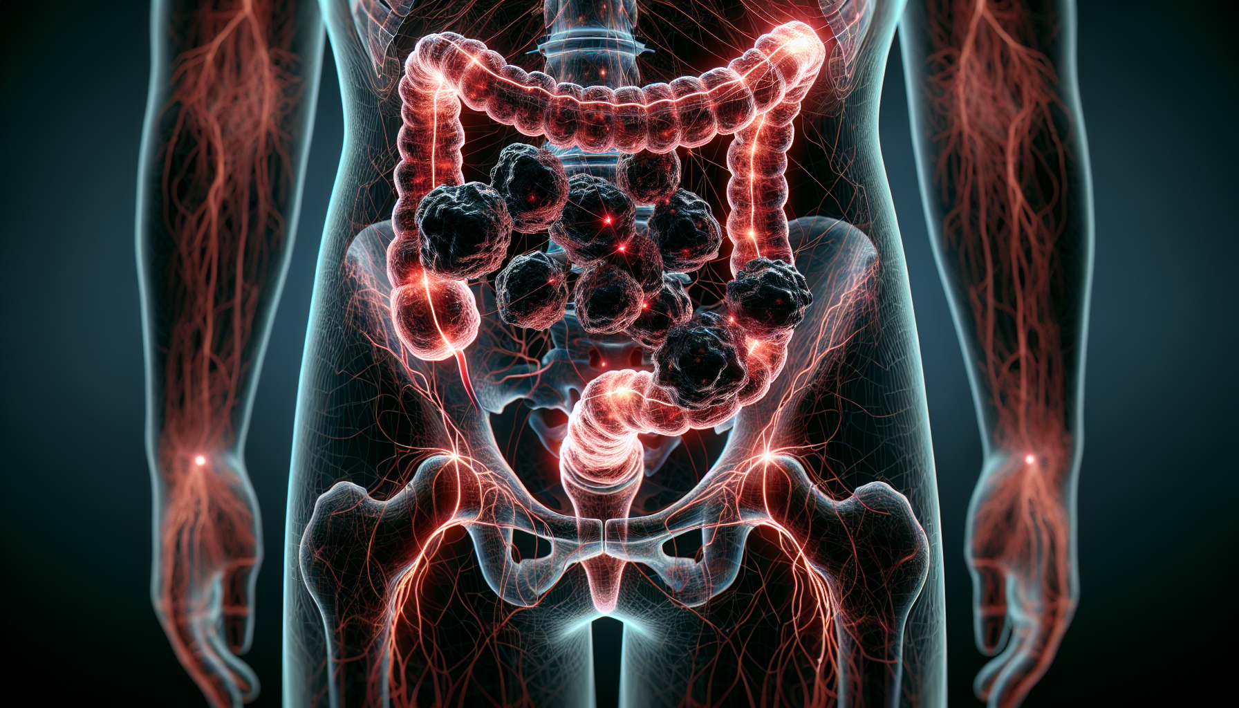 Illustration of cancer cells spreading