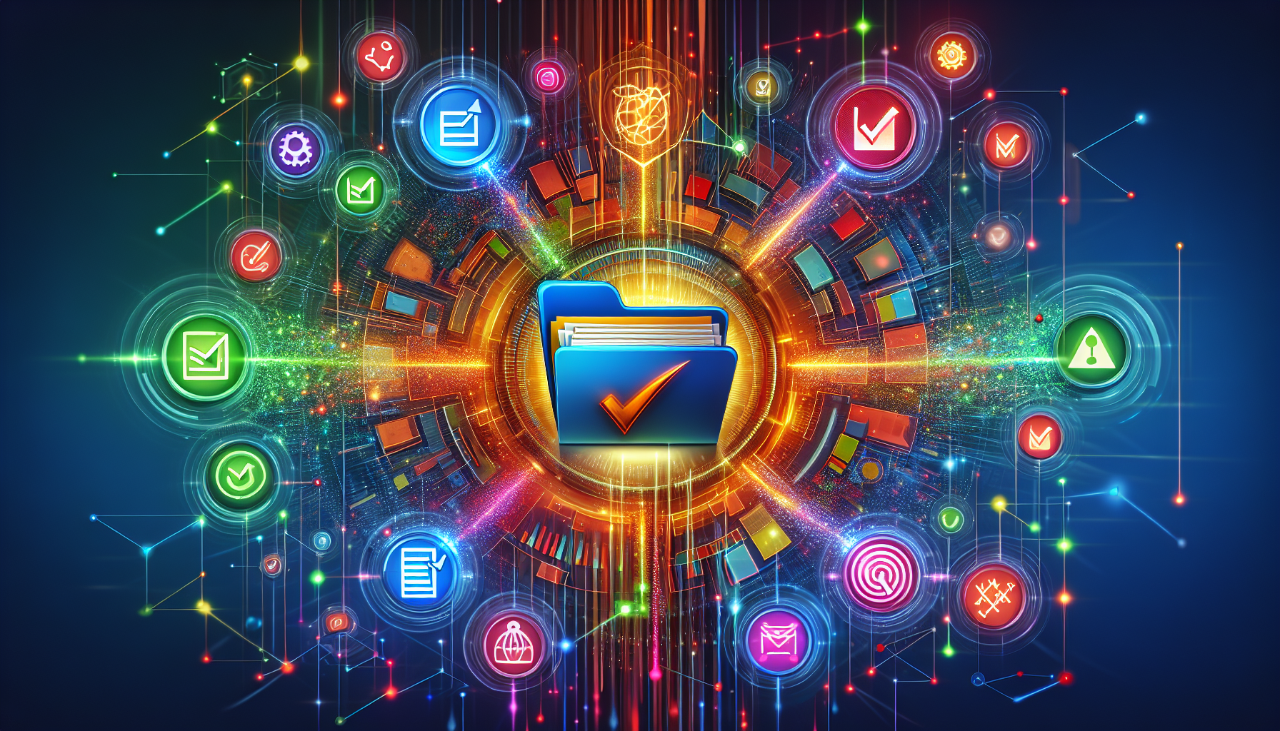 An illustration representing enhanced contract visibility and compliance.