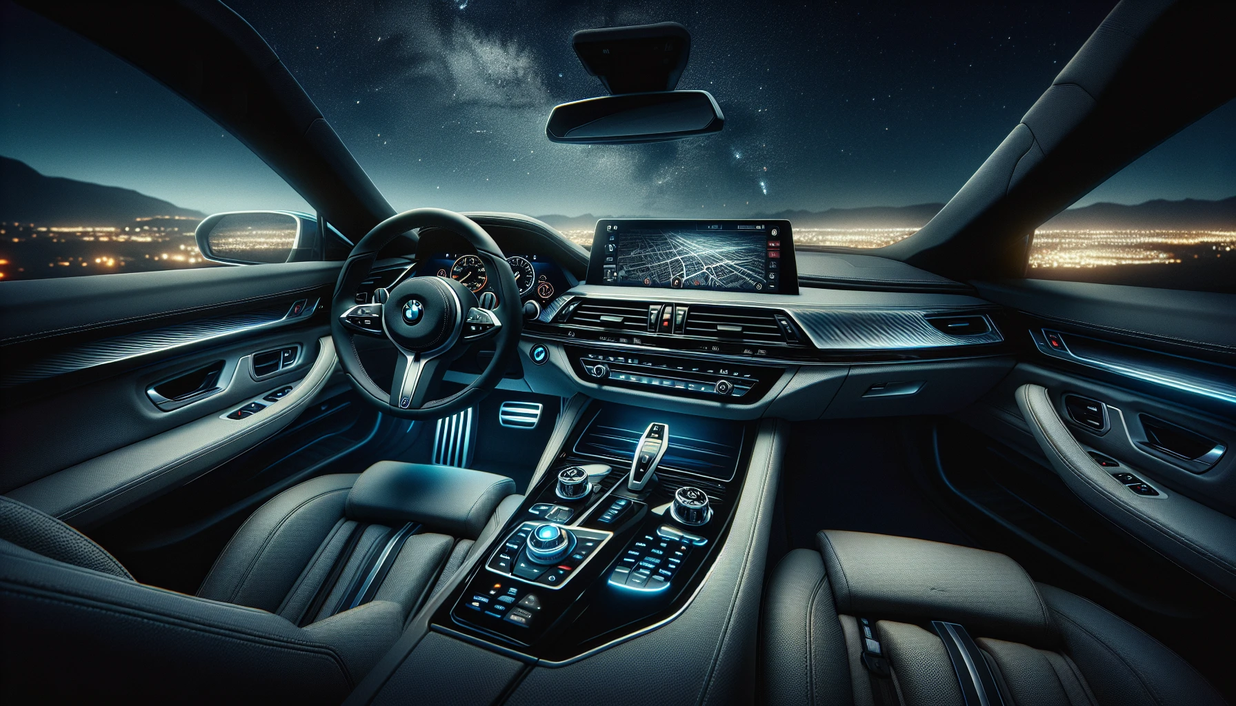 BMW convertible's advanced infotainment and connectivity features
