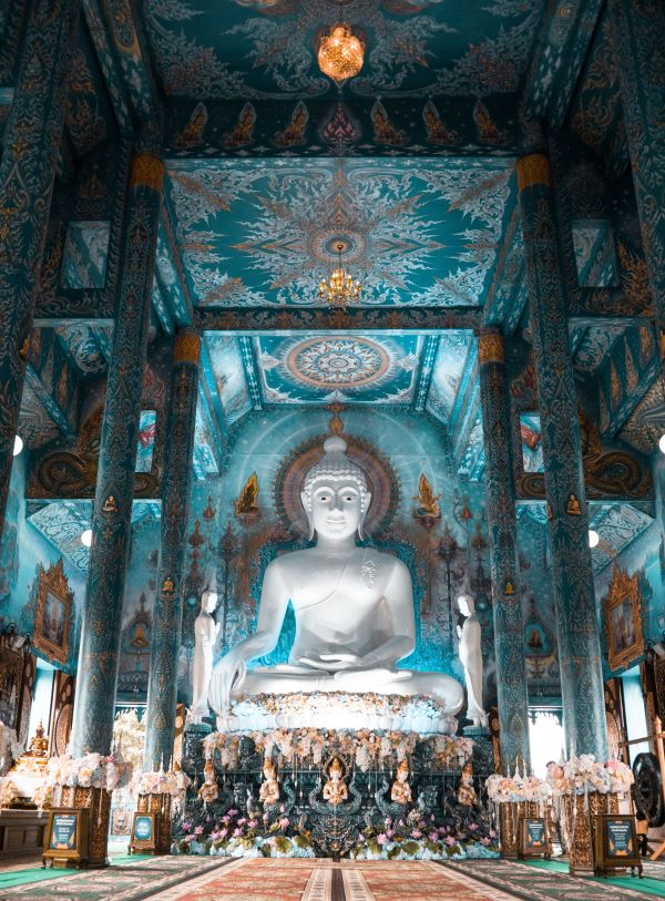 Wat Rong Seur Ten in Chiang Rai Thailand, Asia