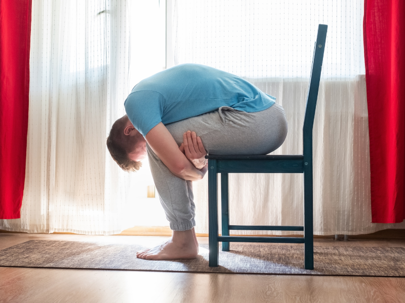 seated forward bend