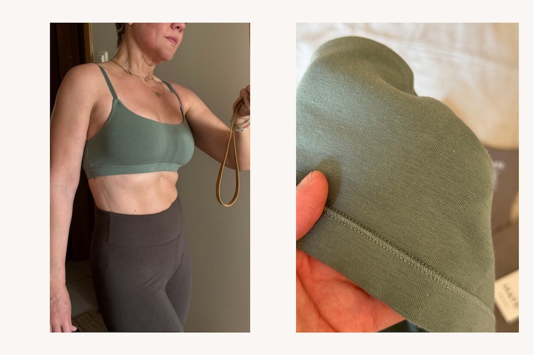 organic cotton bra by organic basics