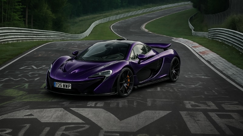 McLaren wrapped in purple vinyl wrap