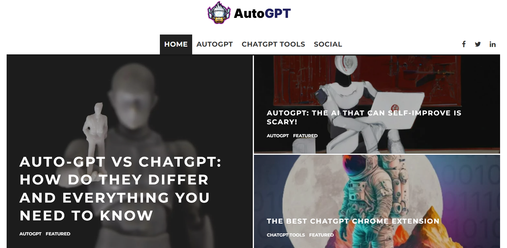 Auto-GPT Homepage