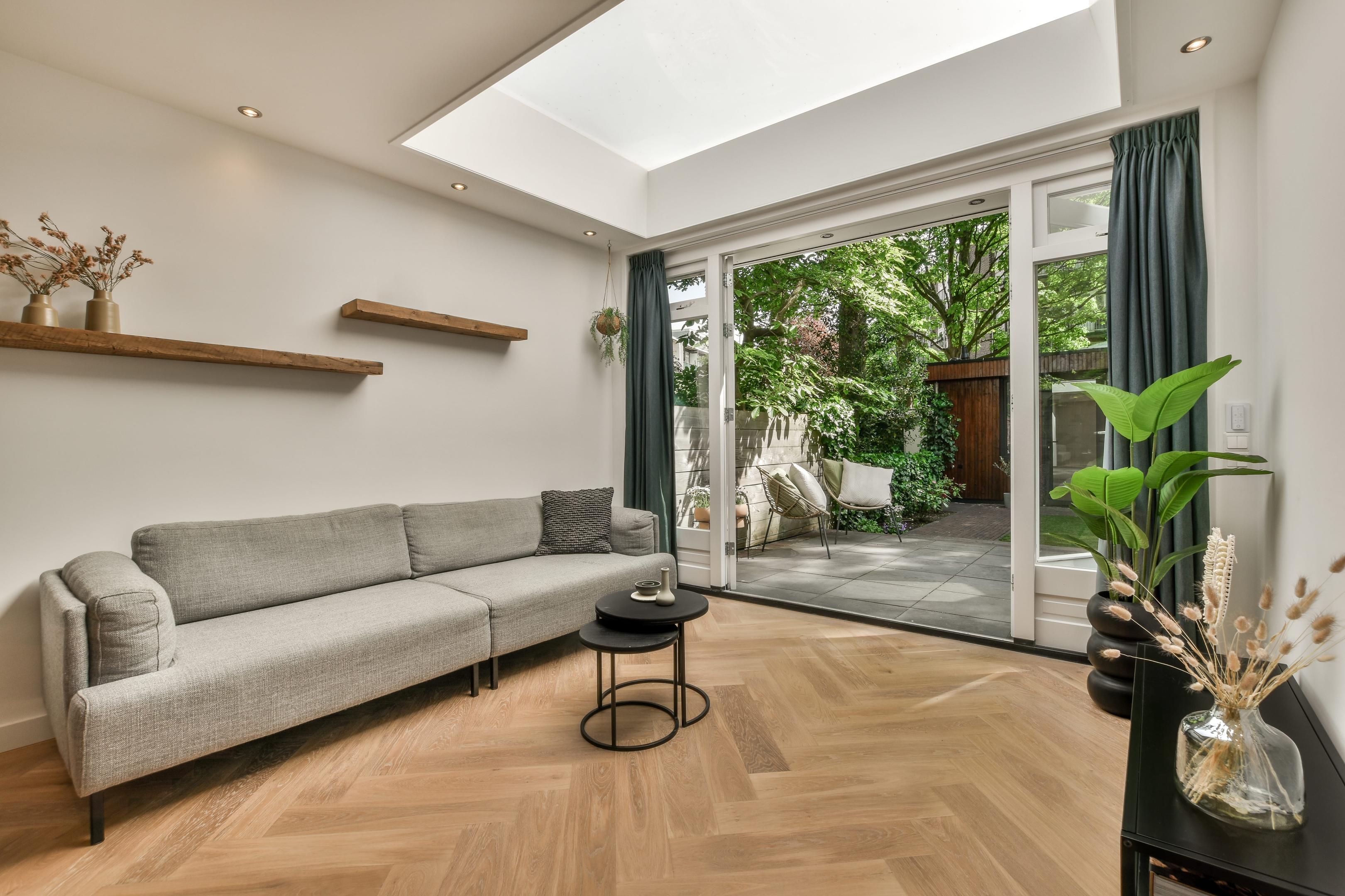 flat rooflight with toughened glass internal view