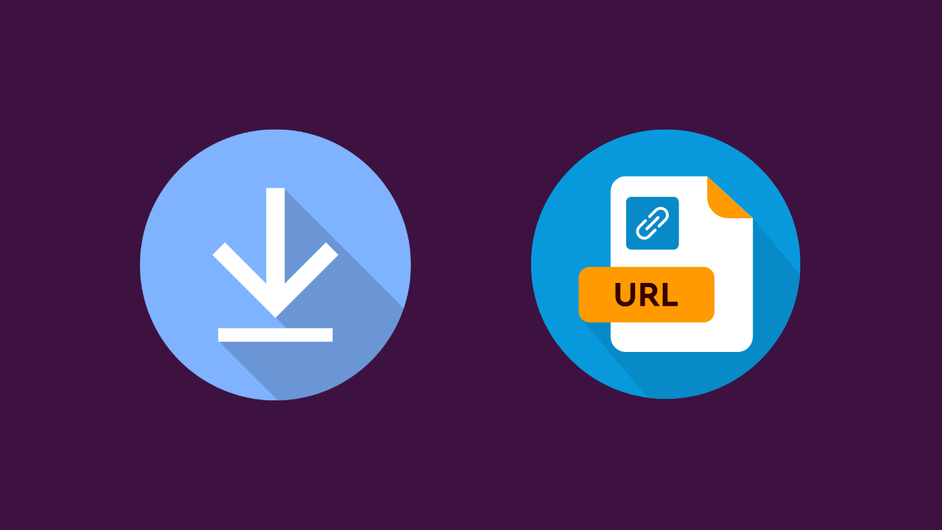 A graphic demonstrating download links