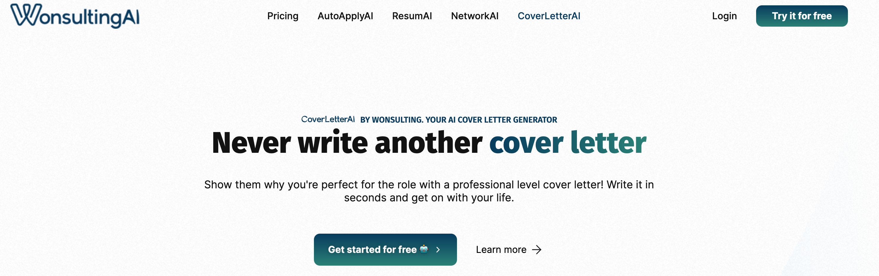 best ai for cover letters