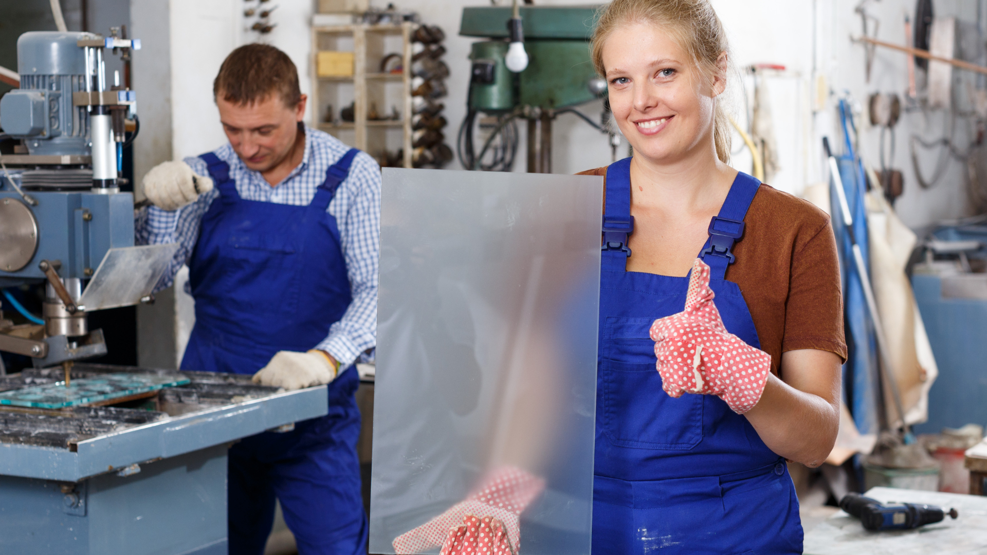 Glasnotdienst in Wien bei der Arbeit