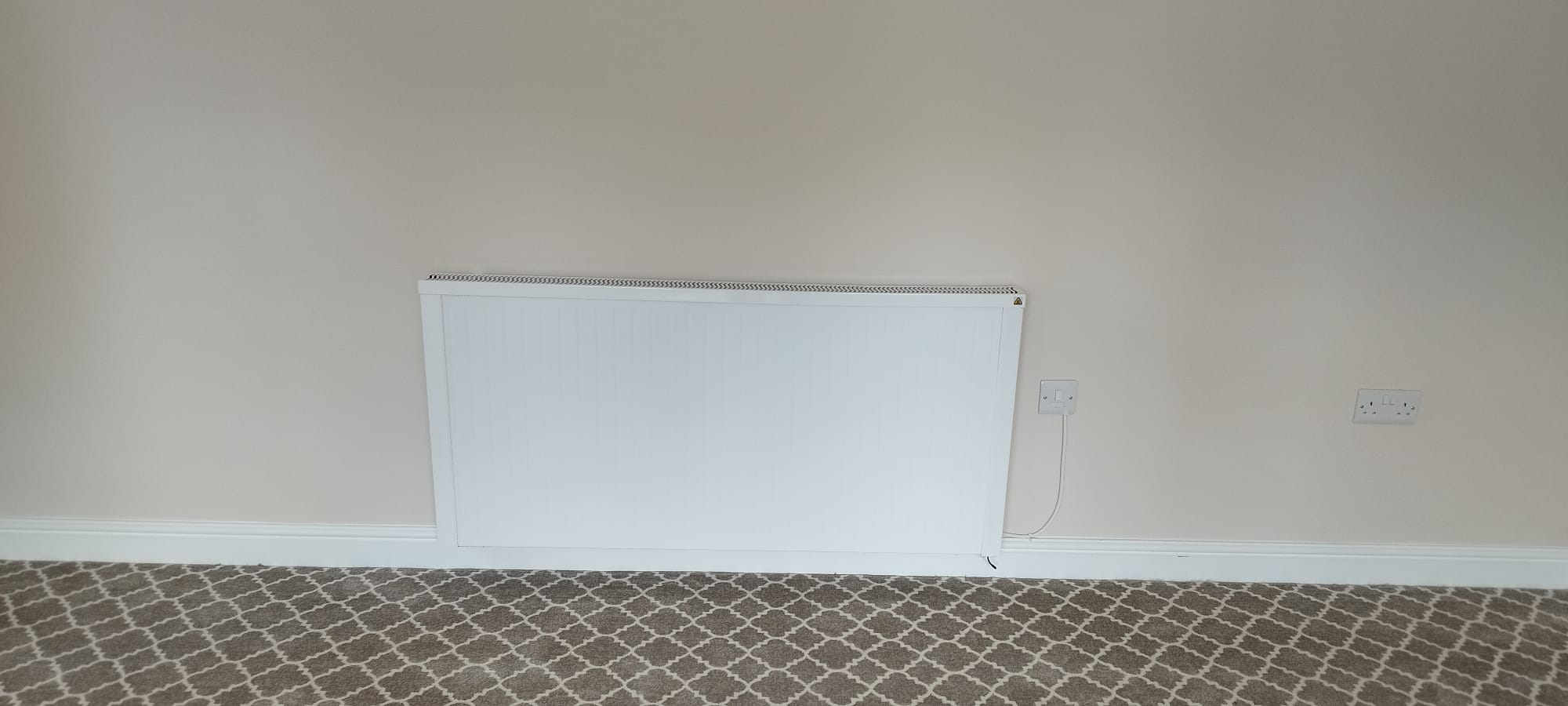 An image of an eco-friendly heating system that provides an alternative to electric heating.