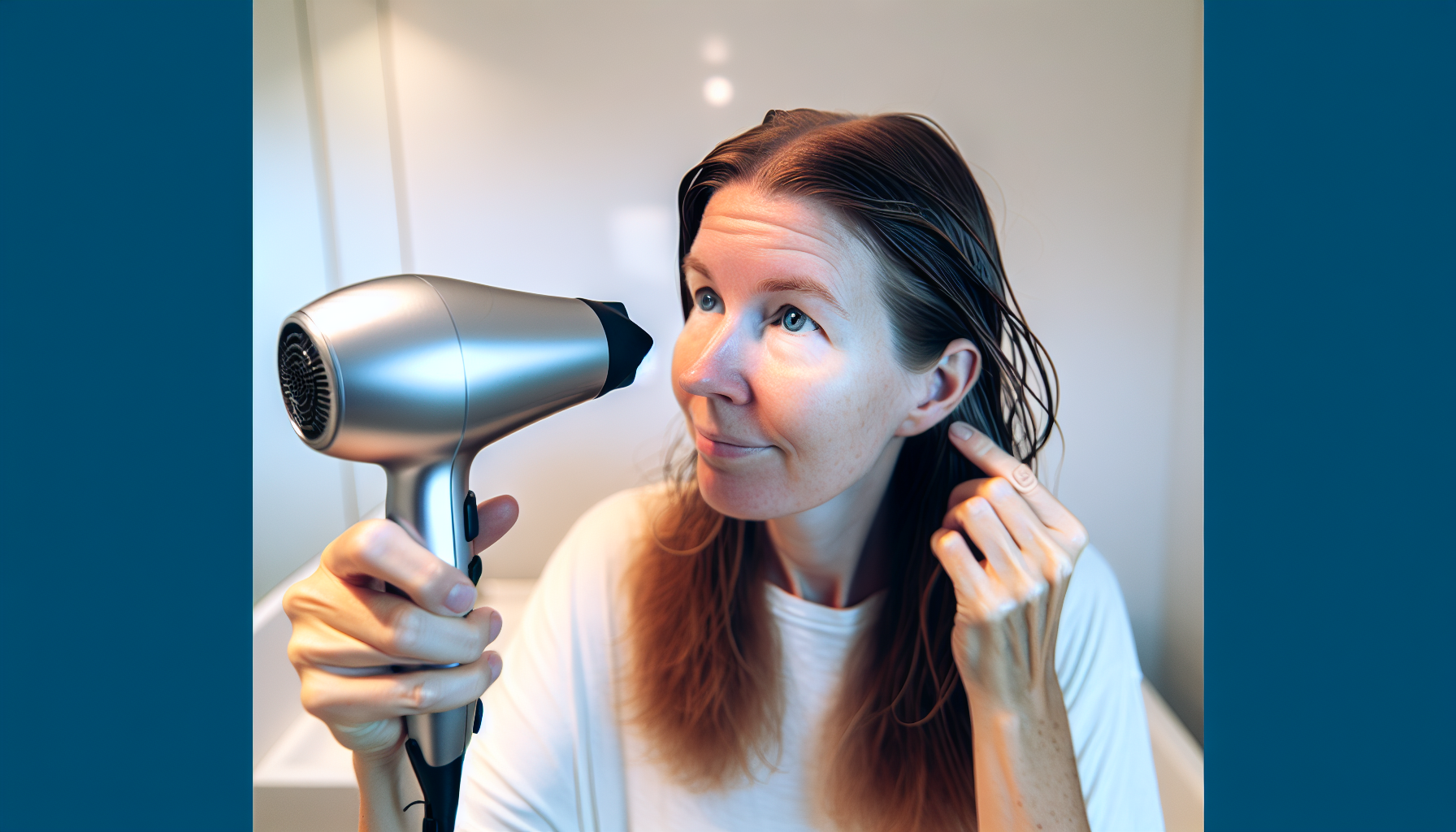 Using blow dryer to evaporate water
