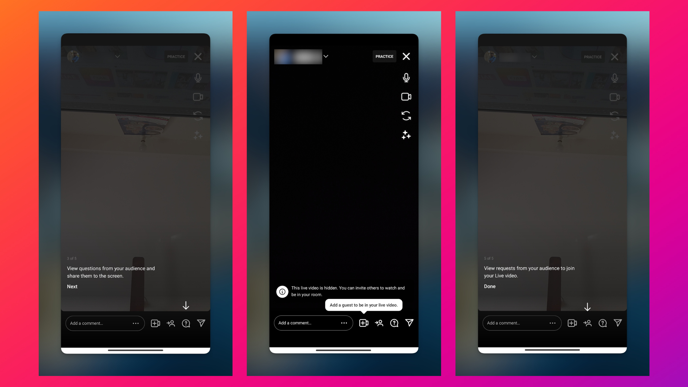 Remote.tools shows various settings you can customize your Instagram live stream