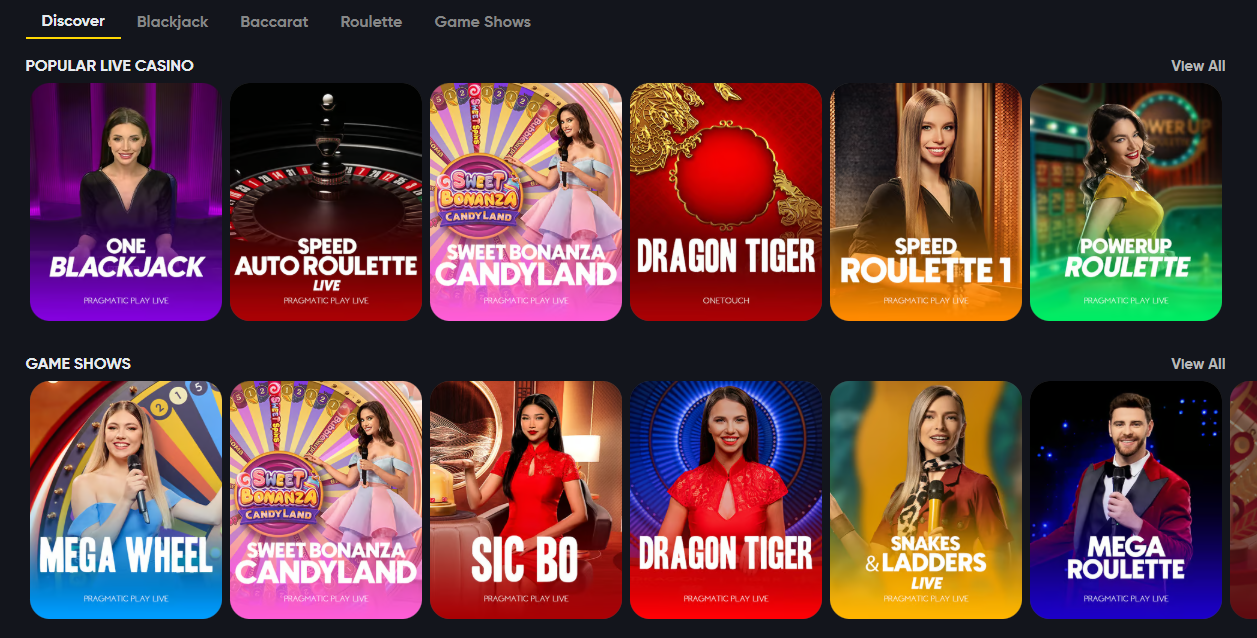 Live casino bij buitenlandse casino's