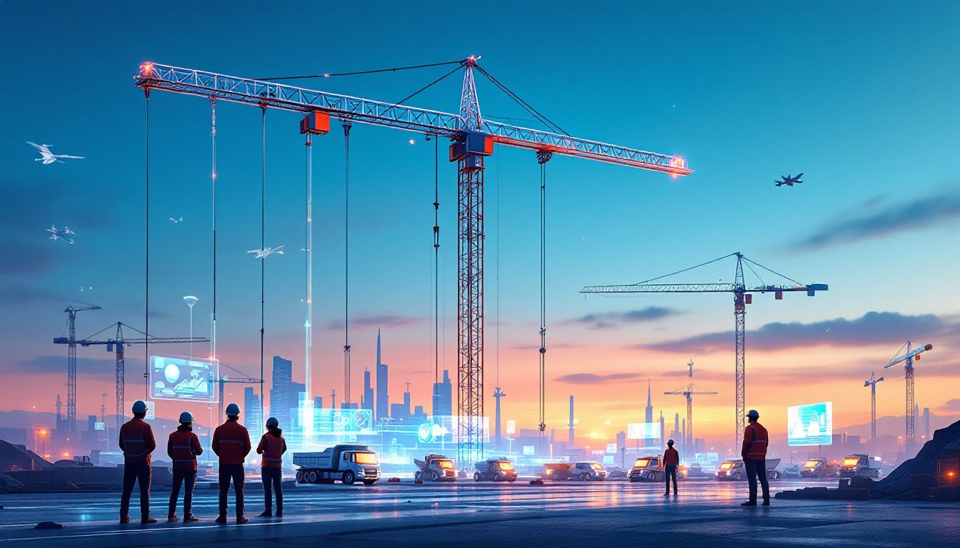 99cc93ef e6e7 4746 a687 1a0fe49c61d8 A construction site showcasing various construction activities.