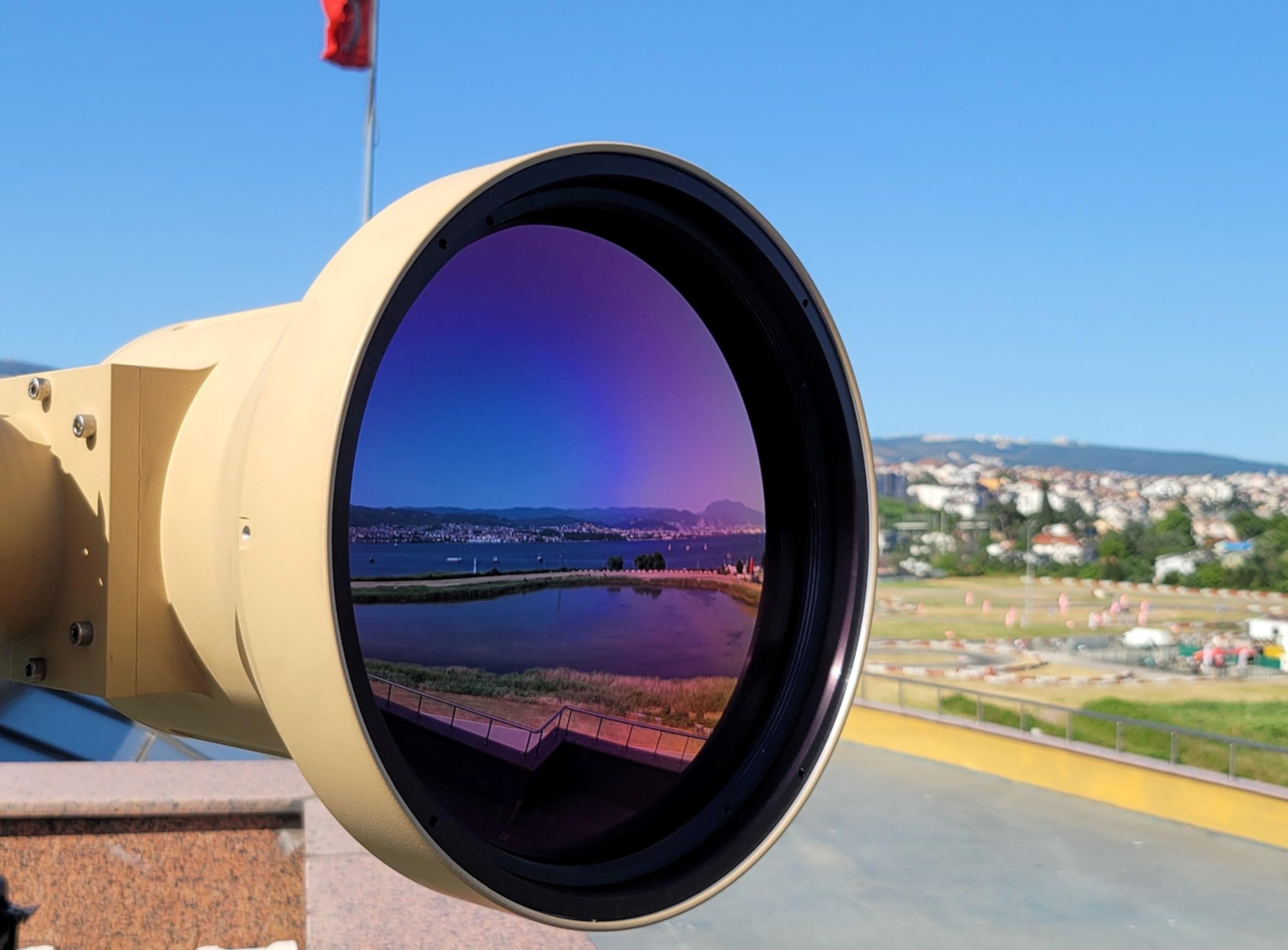 Thermal Imaging Camera Searching for Maritime Vessels
