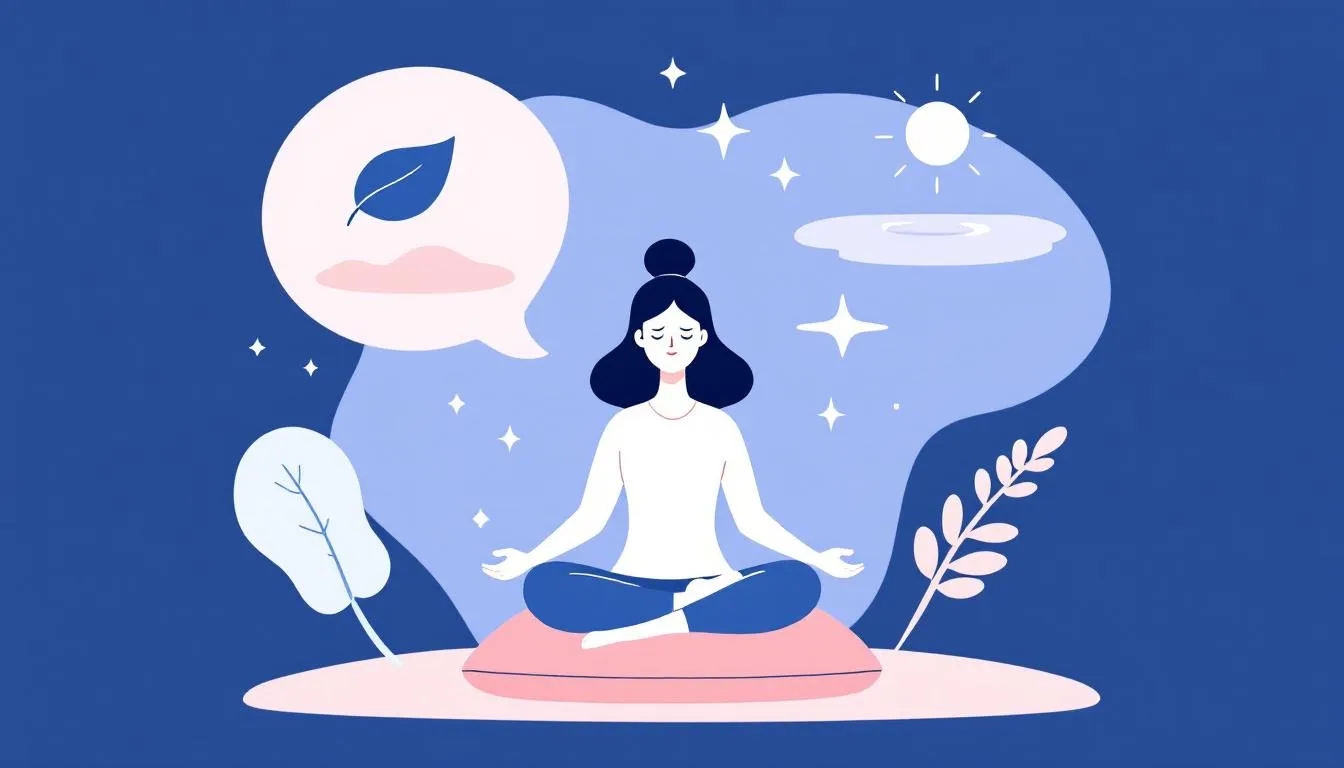 An individual practicing relaxation techniques to manage stress effectively.