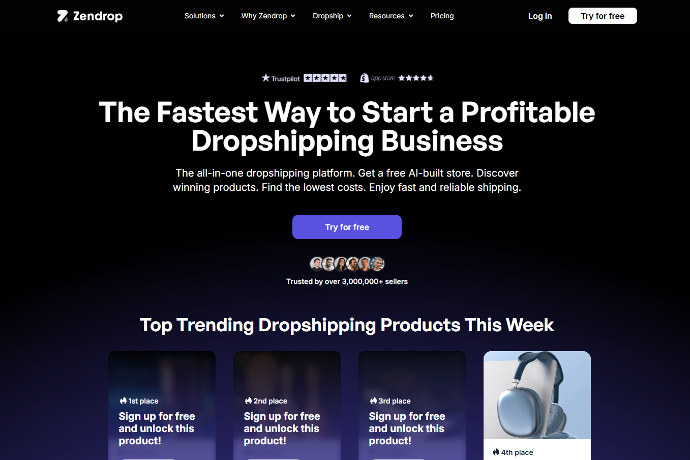 finding dropshipping suppliers using zendrop