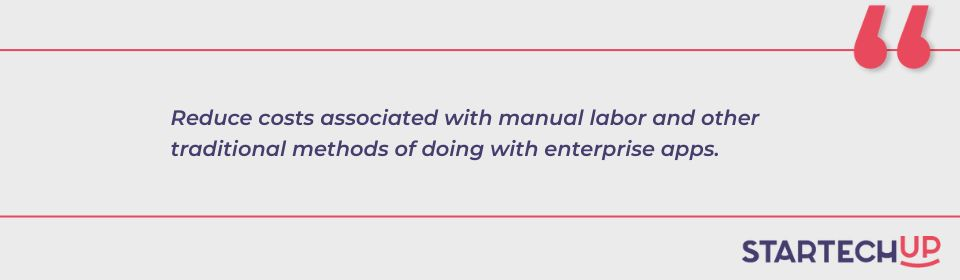 reduce costs with enterprise apps quote