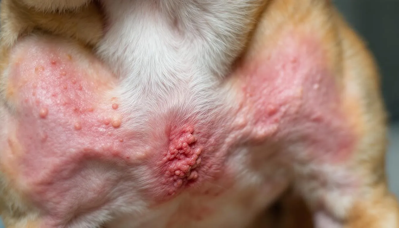 A close-up photograph depicts a dog